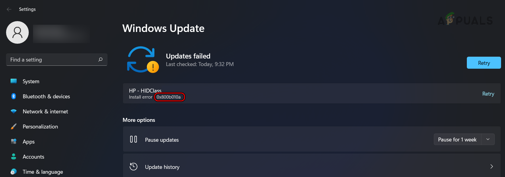 Windows Update Error 0x800B010A