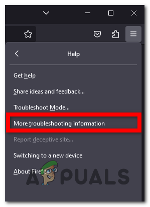 Accessing More troubleshooting information