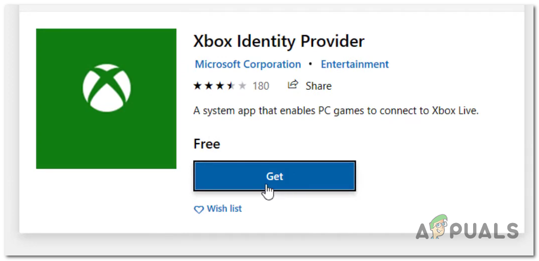 Installing Xbox Identity Provider