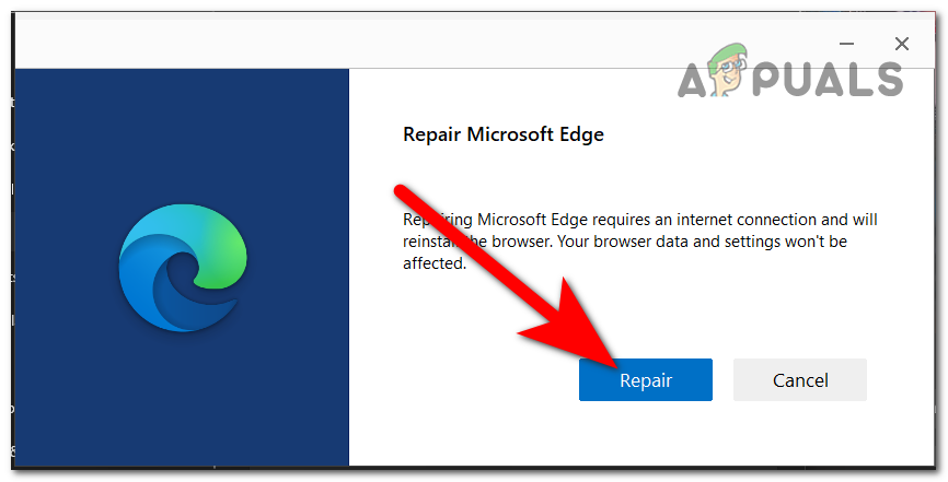 Repairing Microsoft Edge