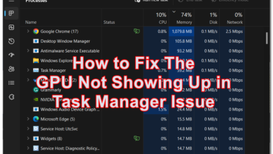 Showing you how to fix the GPU not showing up in Task Manager issue