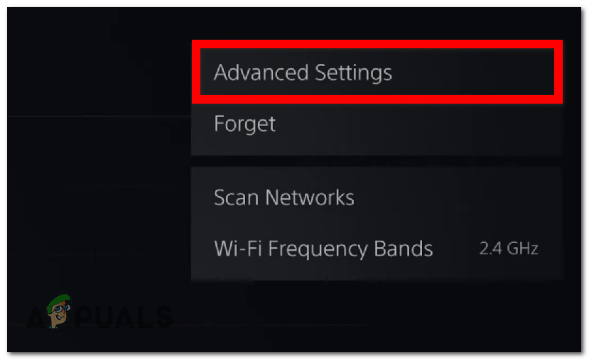 Opening the Advanced Settings