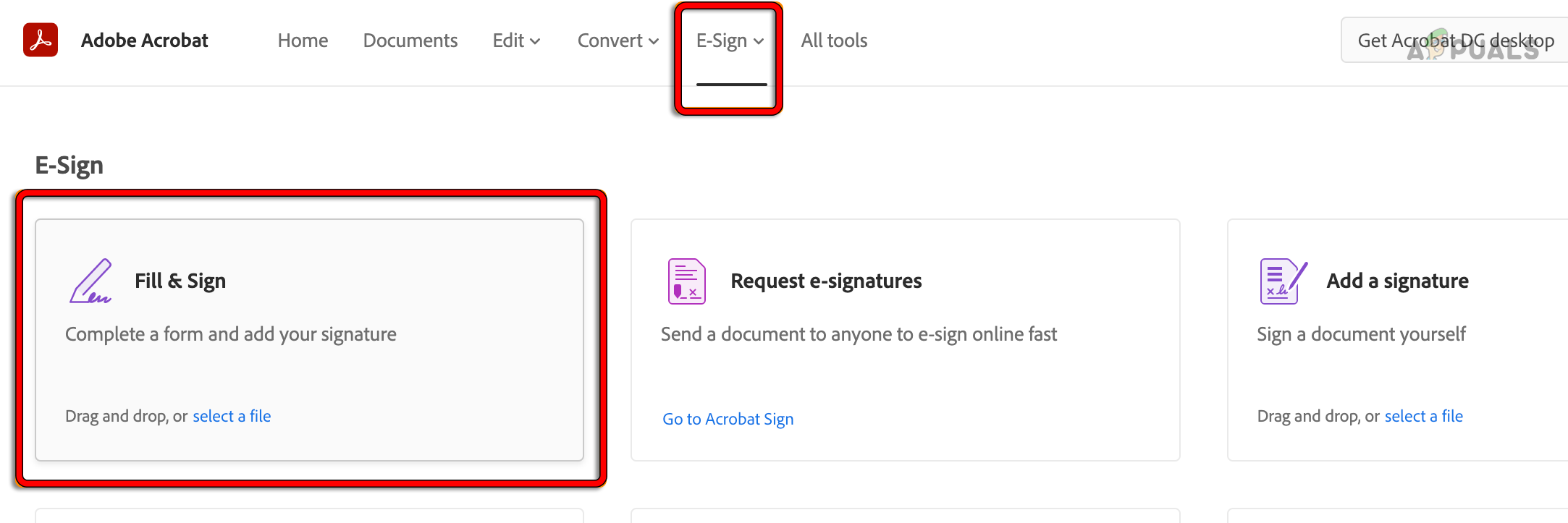 Use Adobe Fill and Sign in the Adobe Document Cloud