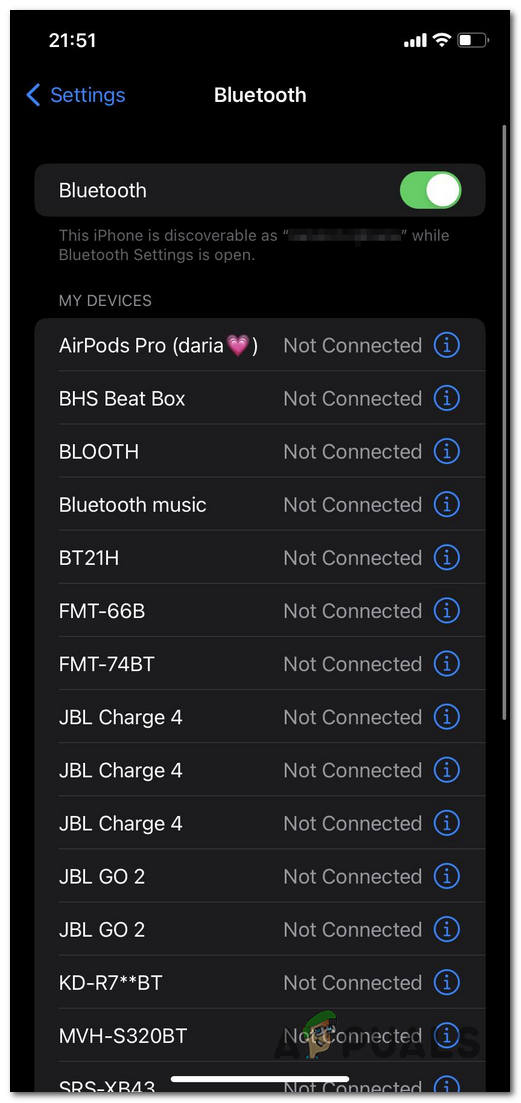 Checking if the Bluetooth is connected