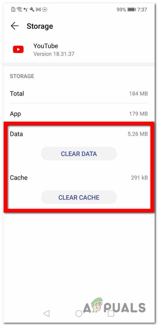 Removing all the data and cache files