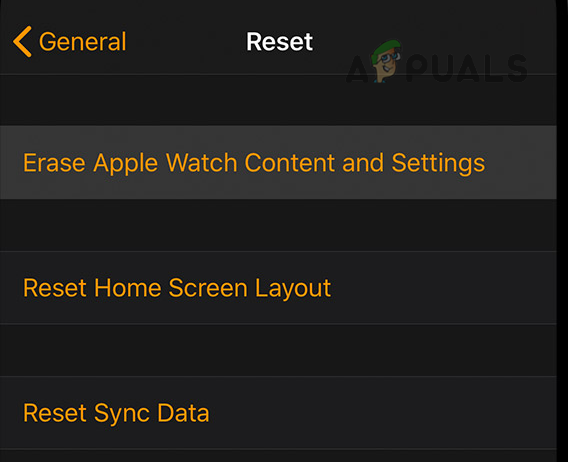 Erase Apple Watch Content and Settings Through the Watch App