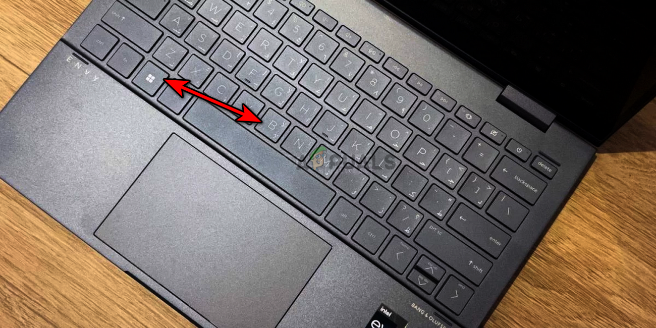Press Windows + B Keys on the HP Laptop