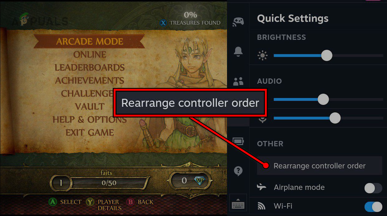 Rearrage Controller Order on the Steam Deck