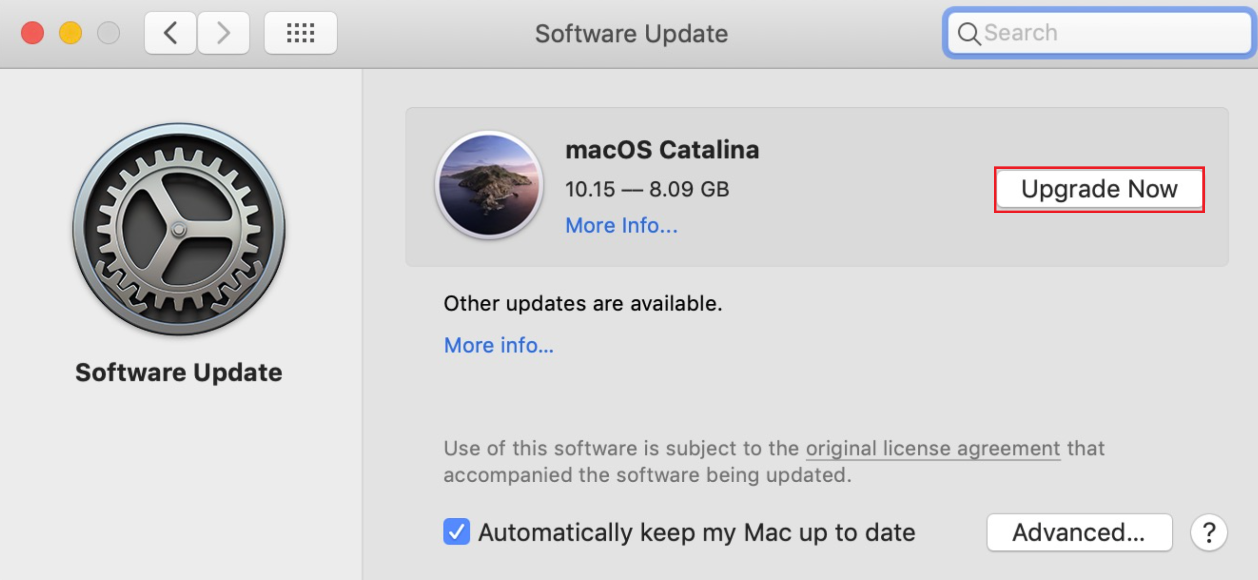 upgrade now mac