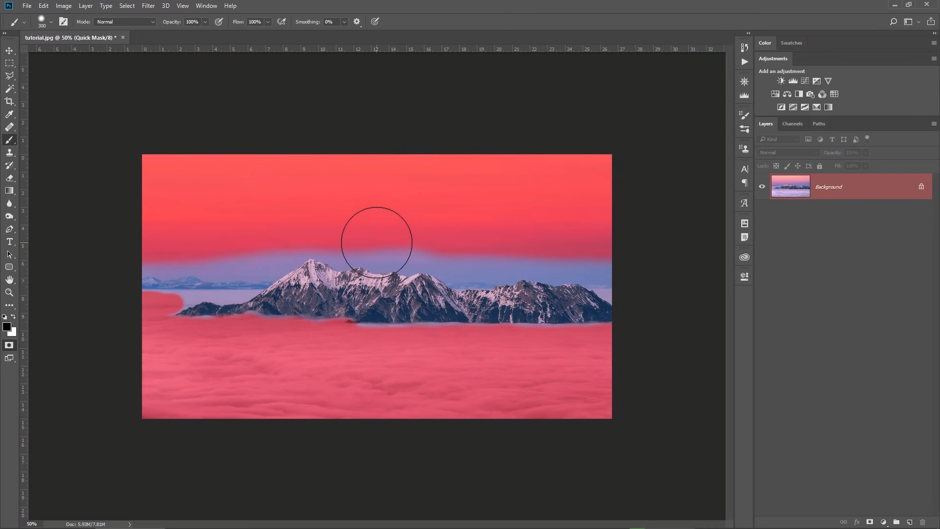 Marking The Sections Of Your Image In Adobe Photoshop