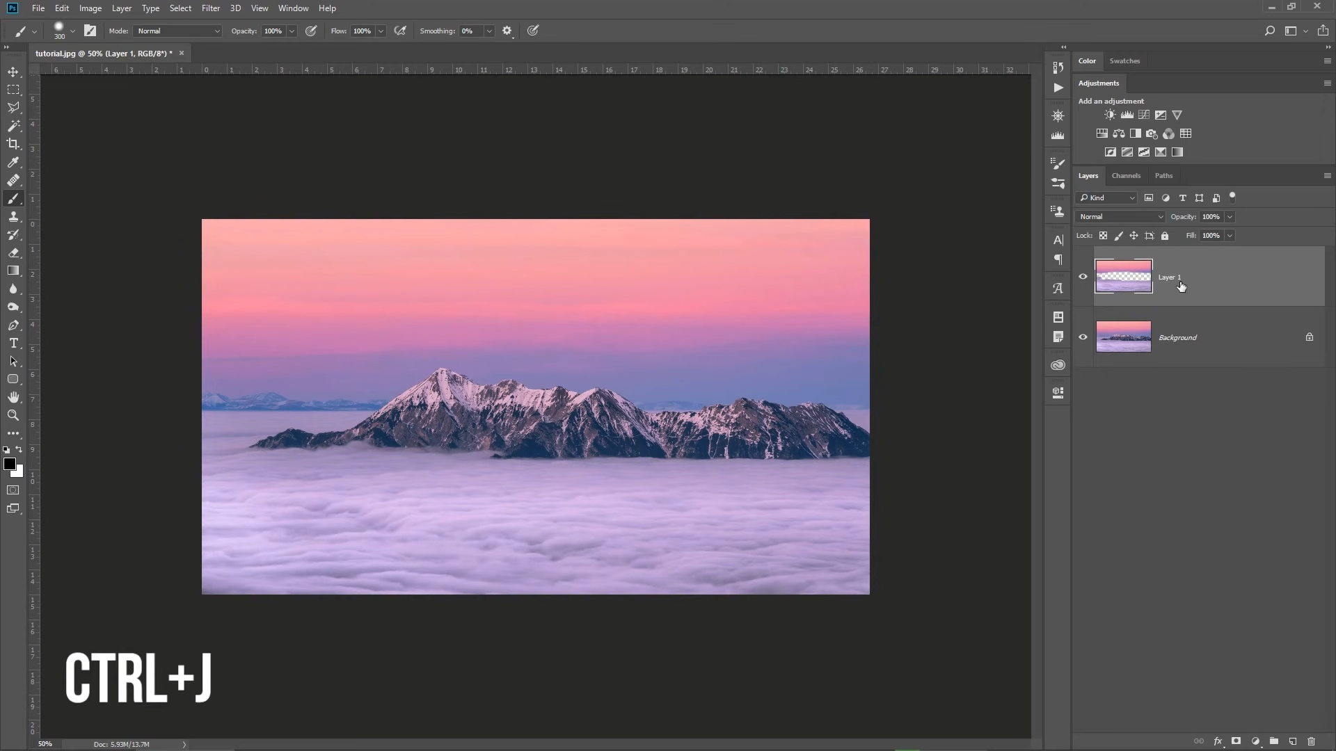 Making A New Layer In Adobe Photoshop