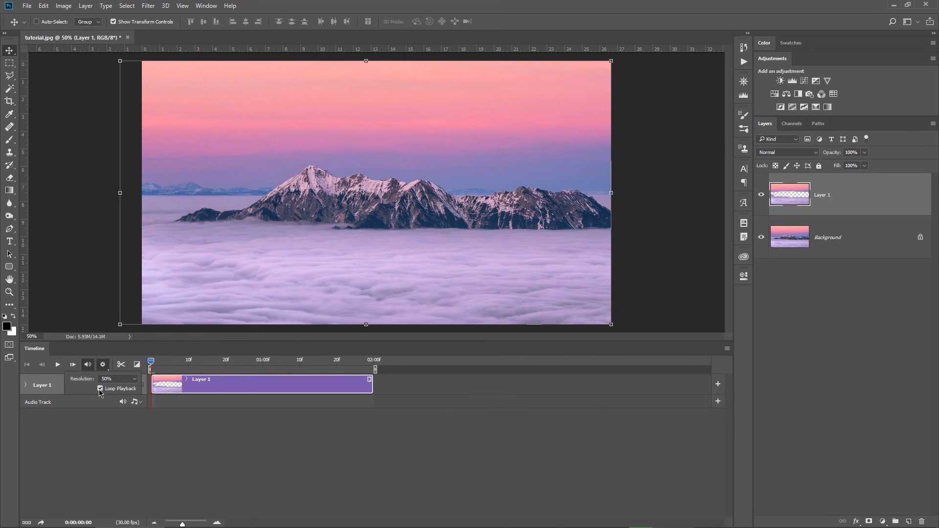 Determining The Length Of Video In Adobe Photoshop