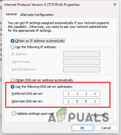 Changing DNS Server