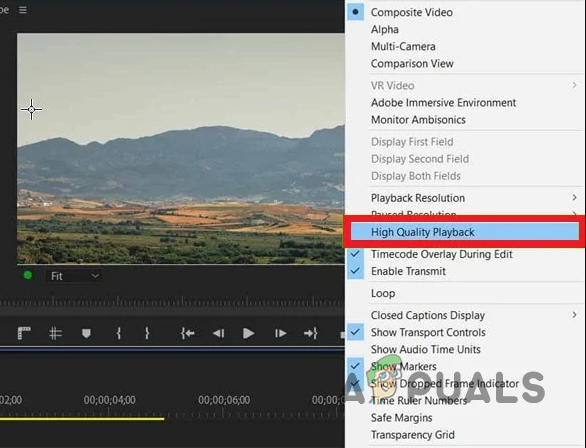 Disabling High Quality Playback