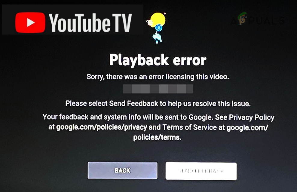YouTube TV Error Licensing Video Roku