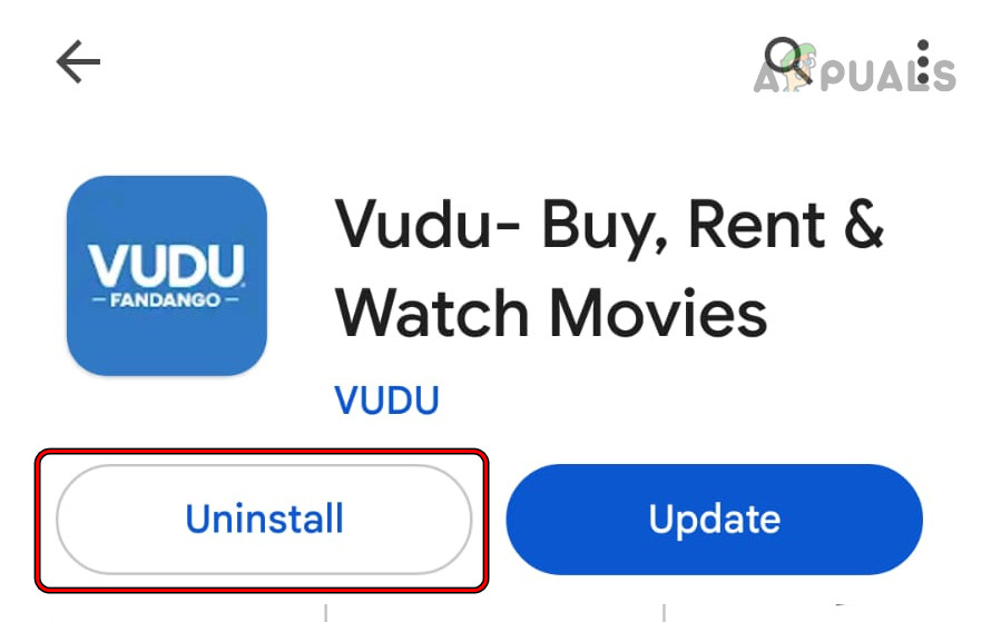 Uninstall the Vudu App