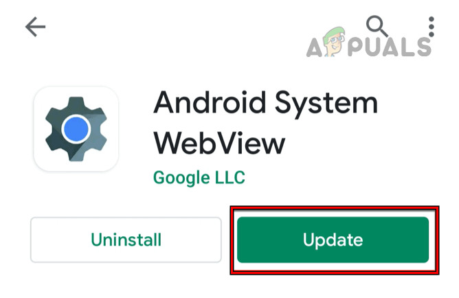 Update Android System WebView