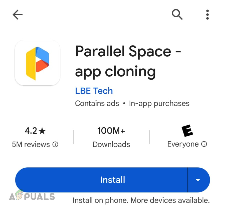 Install the Parallel Space App on the Android Phone