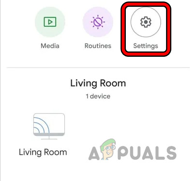 Open Chromecast Settings in the Google Home App