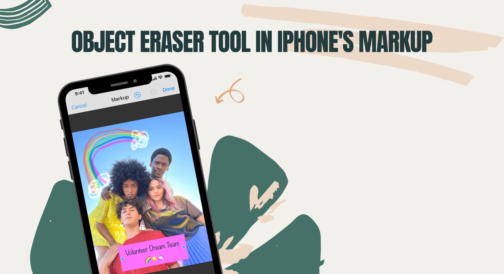 Understanding the Object Eraser tool in iPhone's Markup