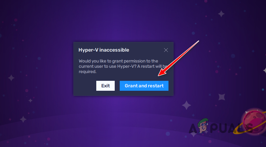 Allowing Hyper-V Access