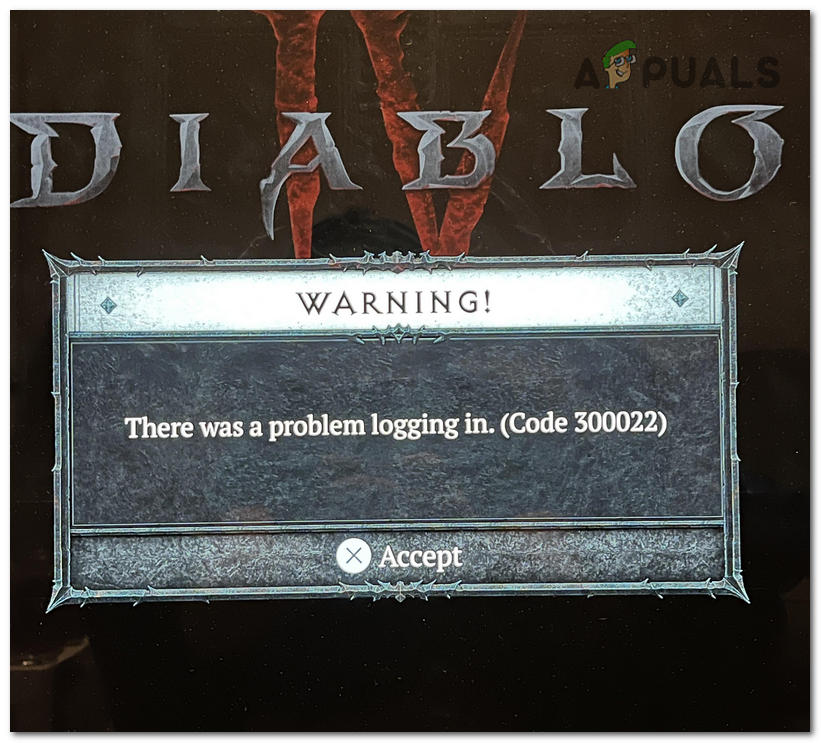 Showing you how to fix the Diablo 4 Error Code 300022 