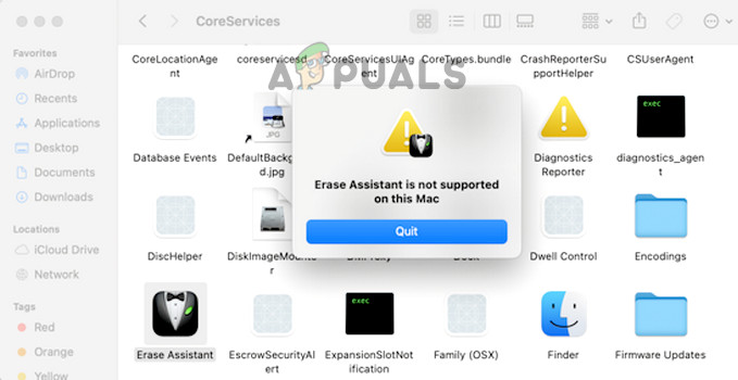 Erase Assistant is Not Supported on This Mac