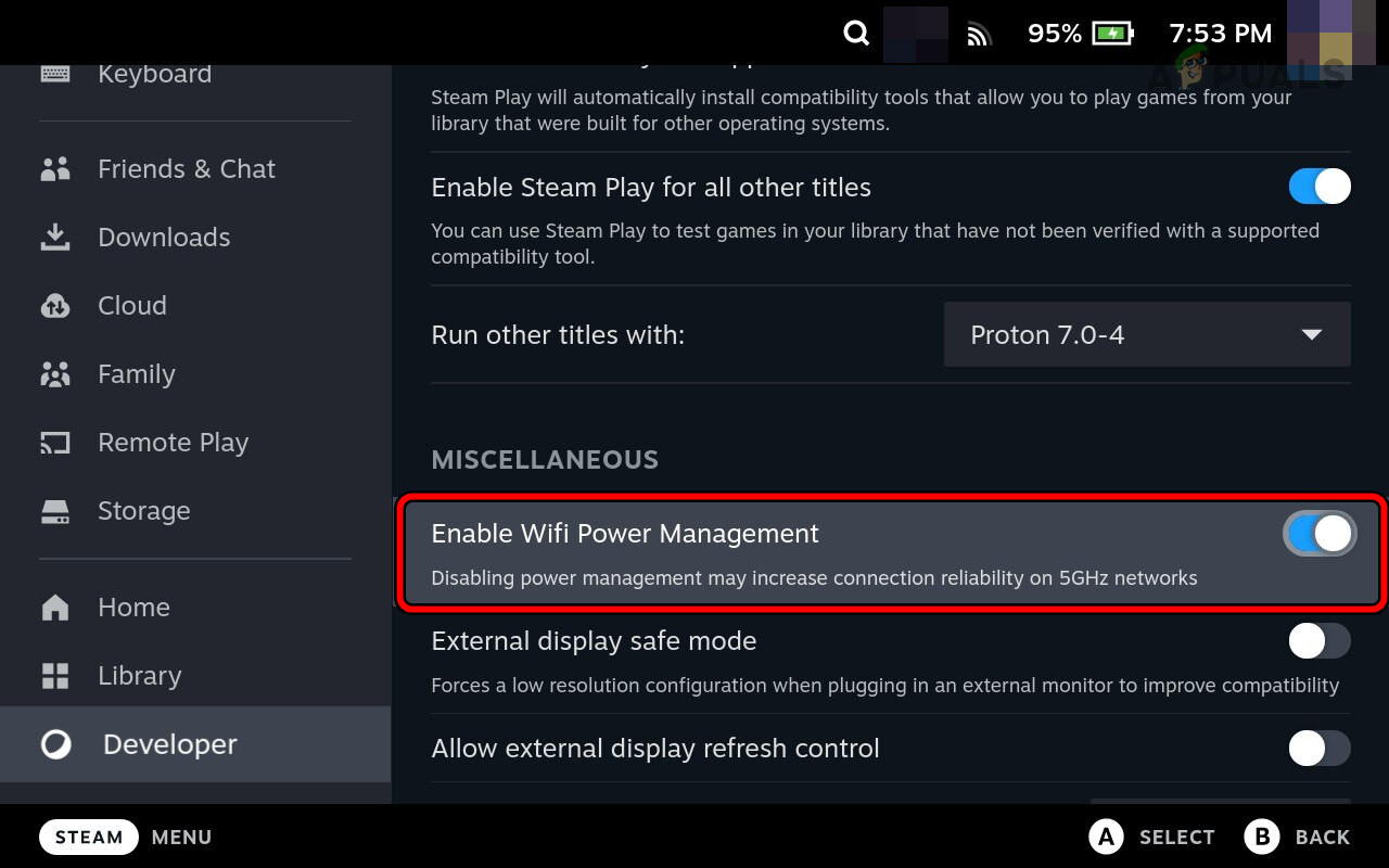 Disable Wi-Fi Power Management of the Steam Deck