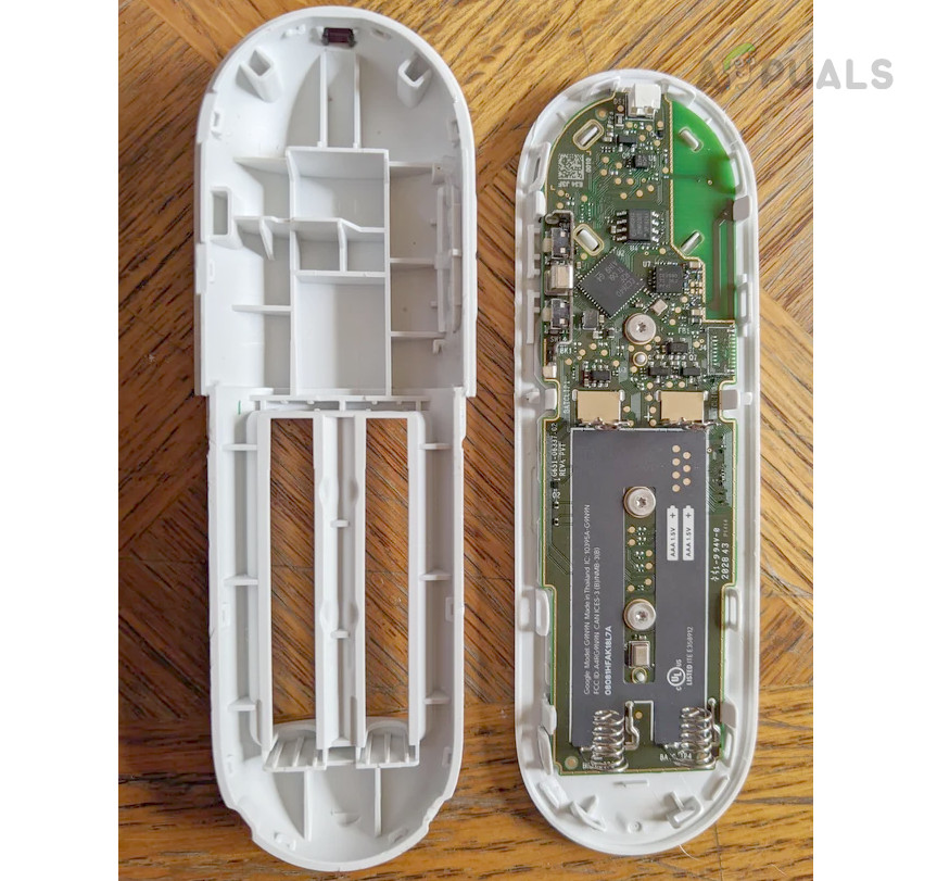 Clean Internal Components of the Google TV Remote