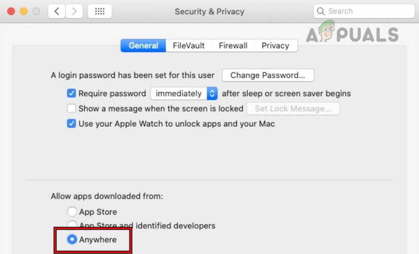 Enable Anywhere for Mac's Allow Apps Downloaded from