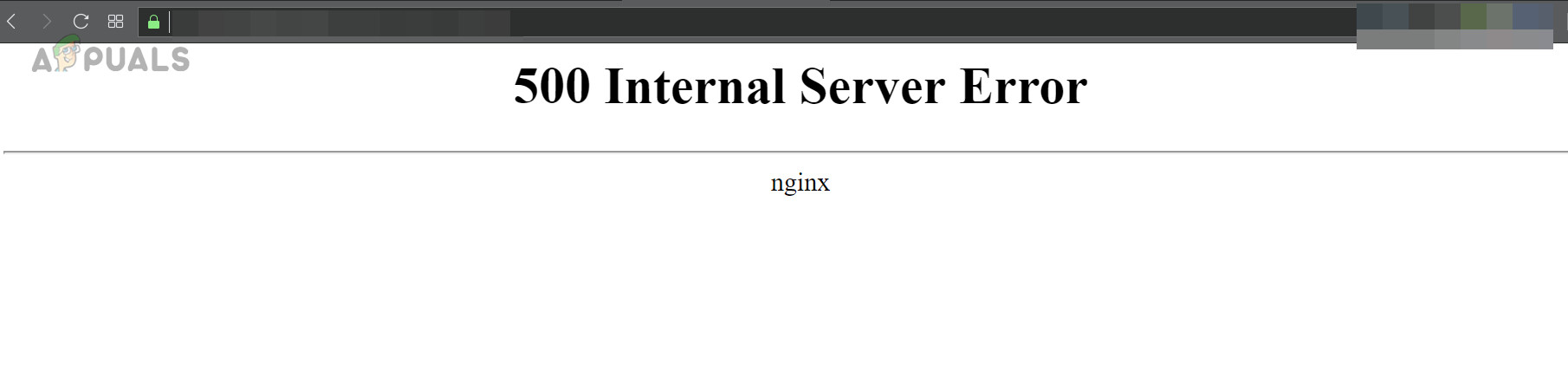 500 Internal Server Error Nginx
