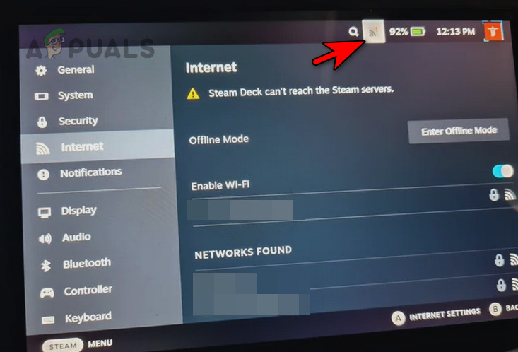 Disable Wi-Fi on the Steam Deck