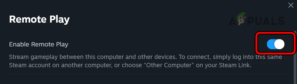 Disable Remote Play on the Steam Deck
