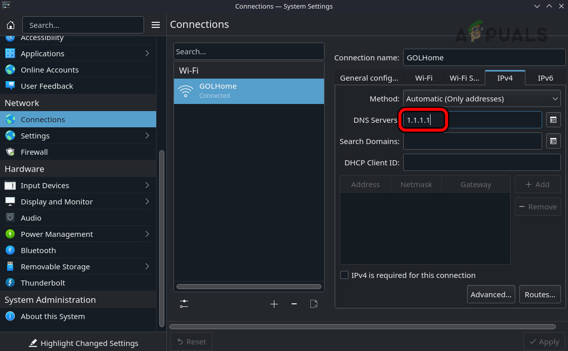 Change the DNS Server of the Steam Deck