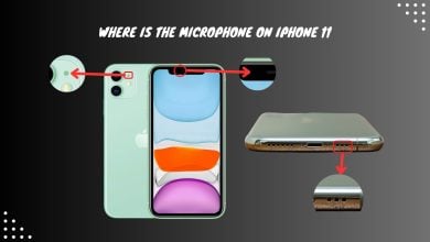 Where is the microphone on iPhone 11
