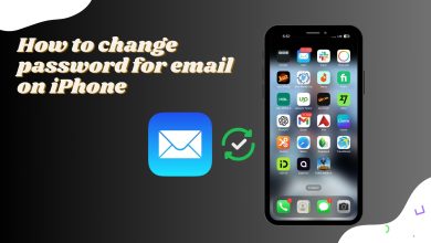 How to change password for email on iPhone
