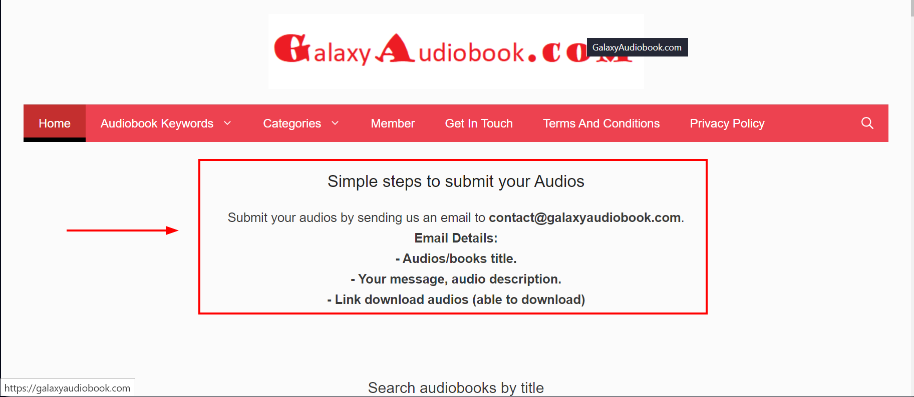Upload your audiobooks