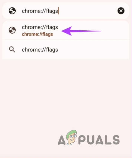 Opening Chrome Flags
