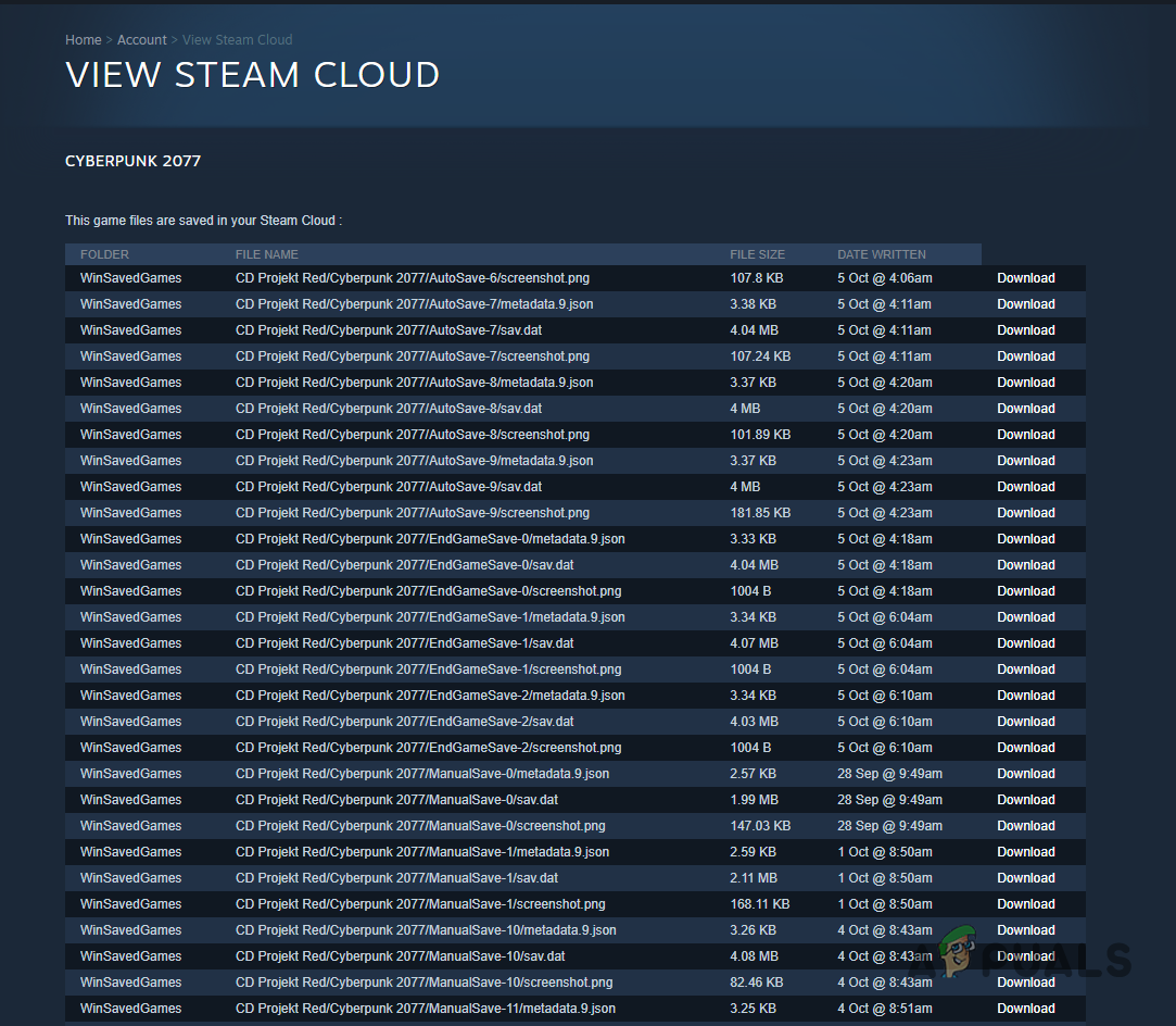 Steam Cloud Saves