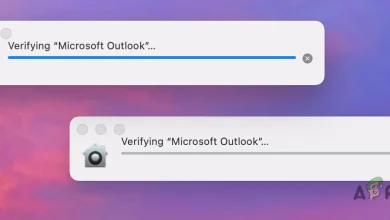 Verifying Microsoft Outlook Stuck