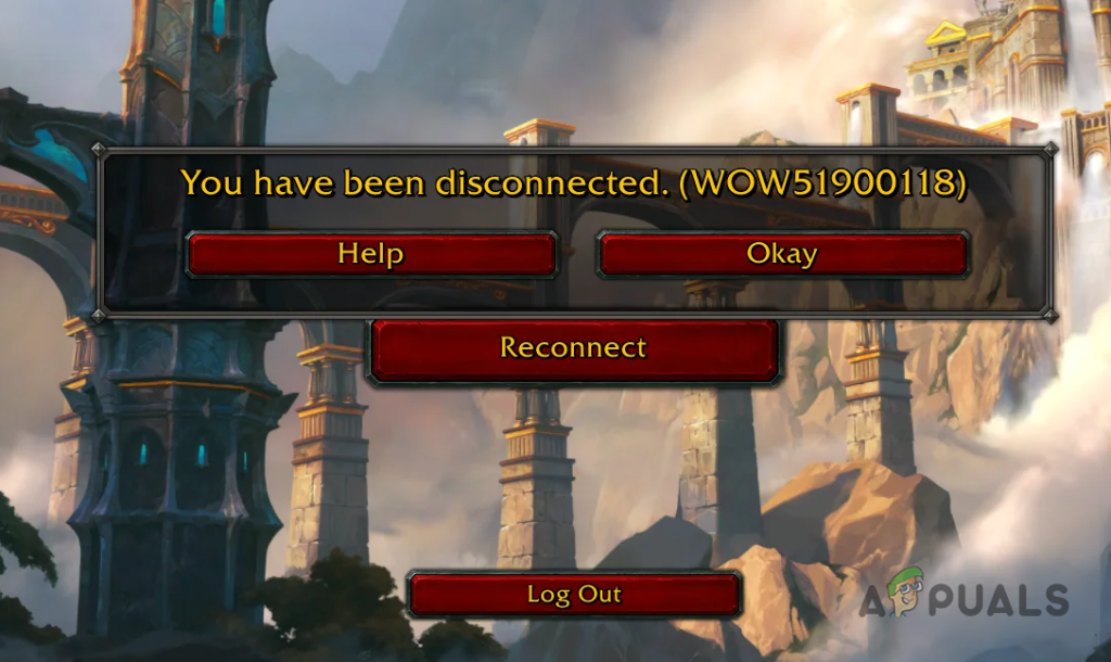 World of Warcraft Error Code WOW51900118