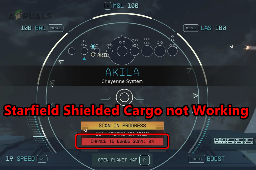 Starfield Shielded Cargo not Working as Chance to Evade Scan are Zero