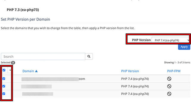 Revert the PHP Version of the Website