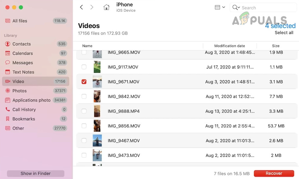 Recover Deleted Videos on the iPhone Through the Disk Drill