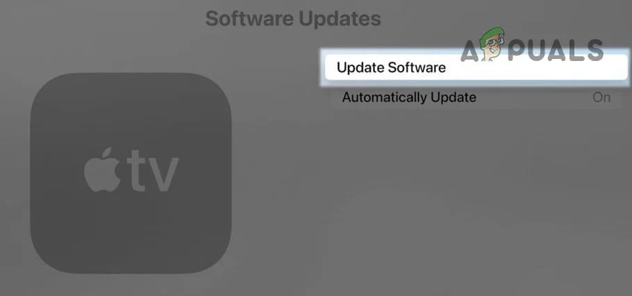 Update Software of the Apple TV