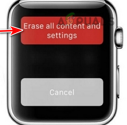 Tap on Erase All Content and Settings on the Apple Watch