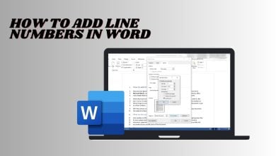 How to add line numbers in Word