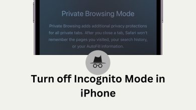 Turn off Incognito mode on iPhone