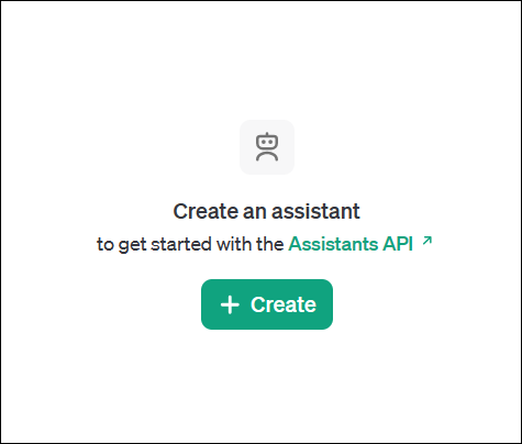 Create a Assistant -ChatGPT Playground
