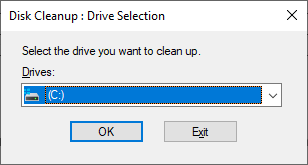 Clean your disk using cleanmgr